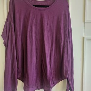 Lucy Women's Long Sleeve Top in Deep Purple